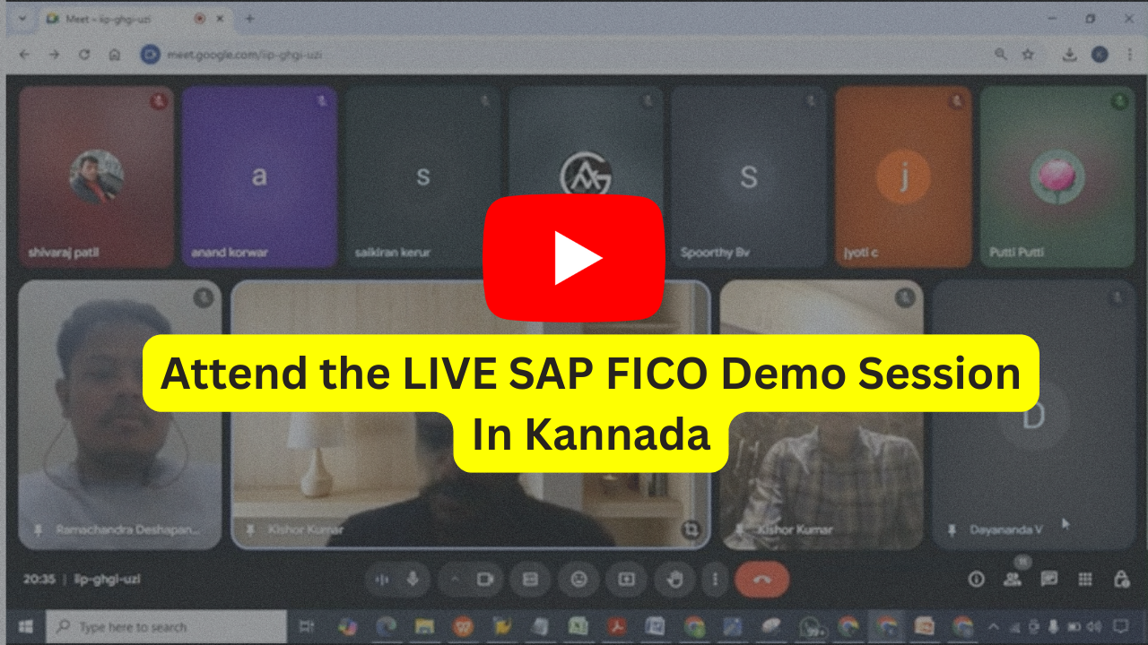Learn SAP FICO in Kannada